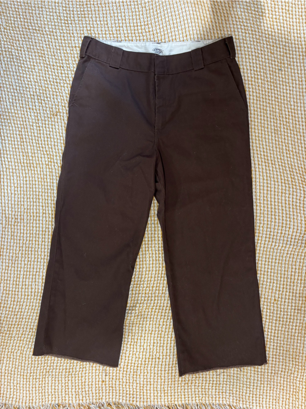Dickies Women’s Brown Wide Leg Chino Pants sz 14